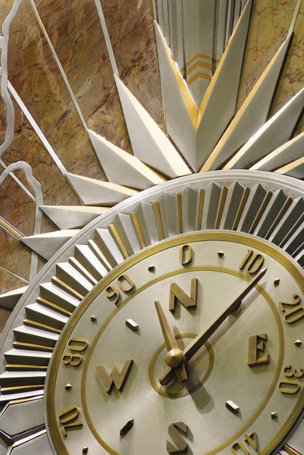 art deco clock