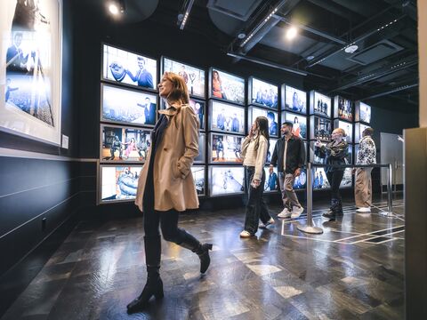 People at the Empire State Building 2nd Floor Exhibits