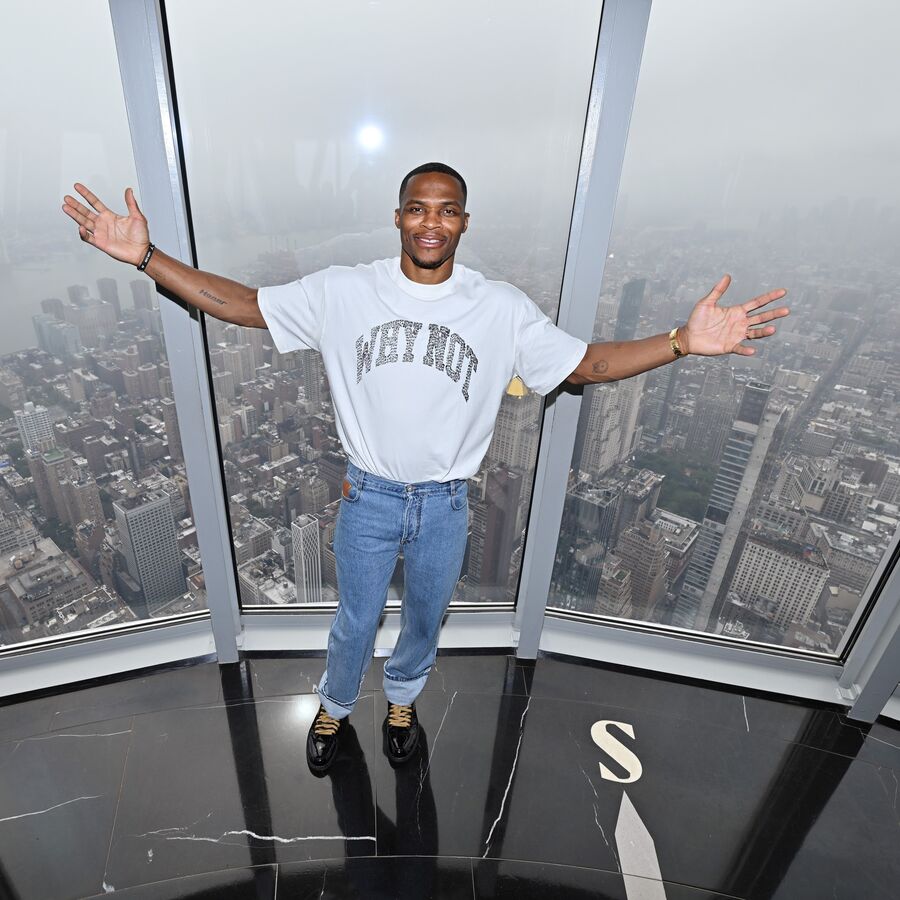 Russell Westbrook on the 102nd Floor Observatory
