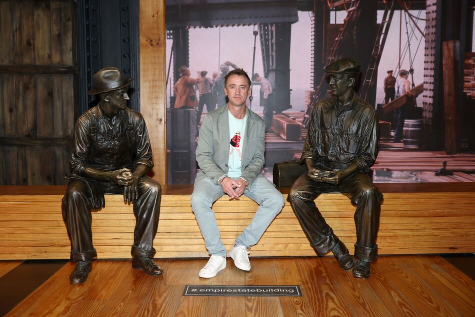 Tom Felton at the Construction exhibit