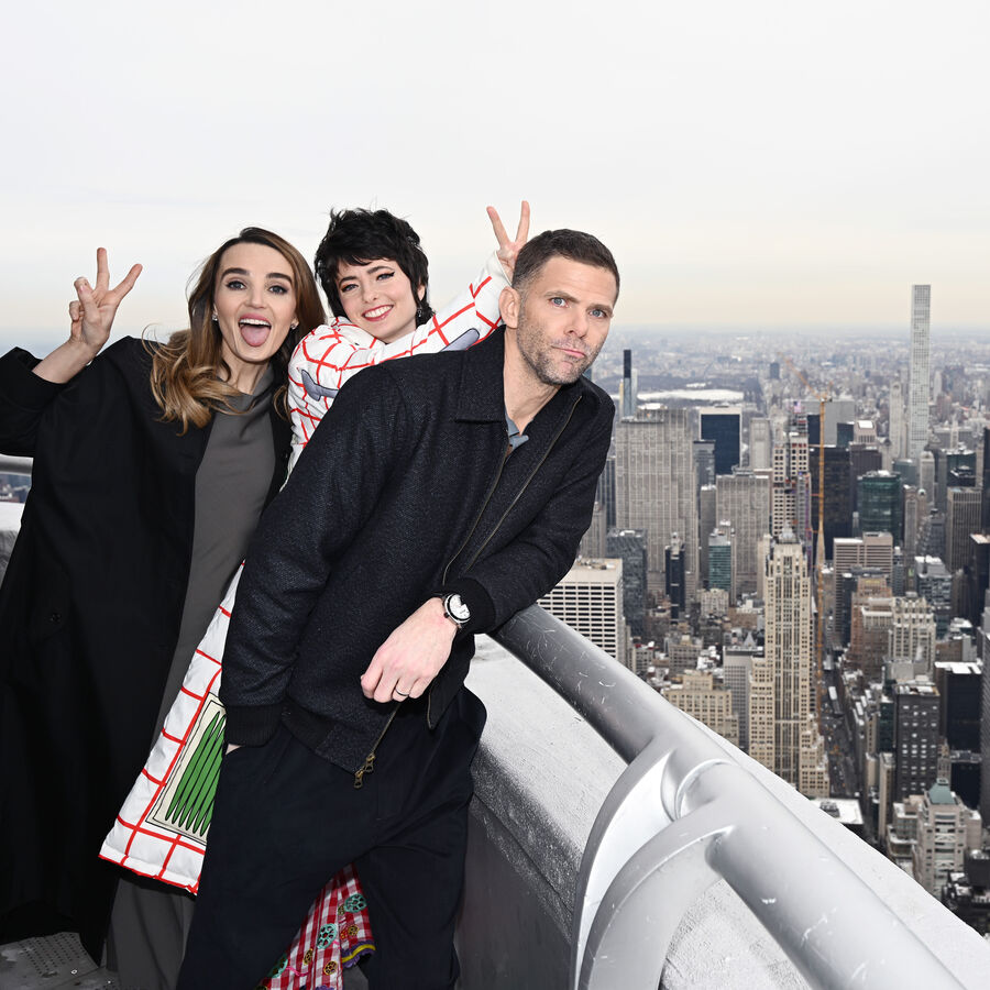 Chloe Fineman, Sarah Sherman, and Mikey Day on the 103rd Floor