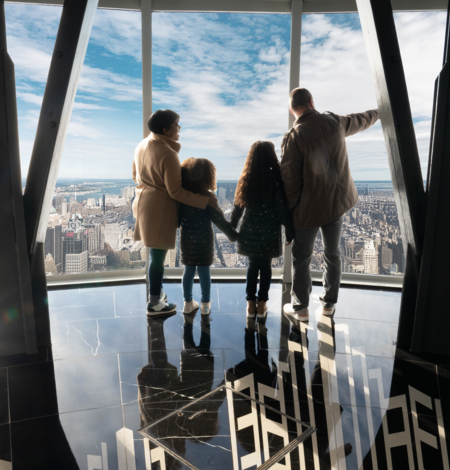 Family at the Empire State Building's 102nd Floor Observatory